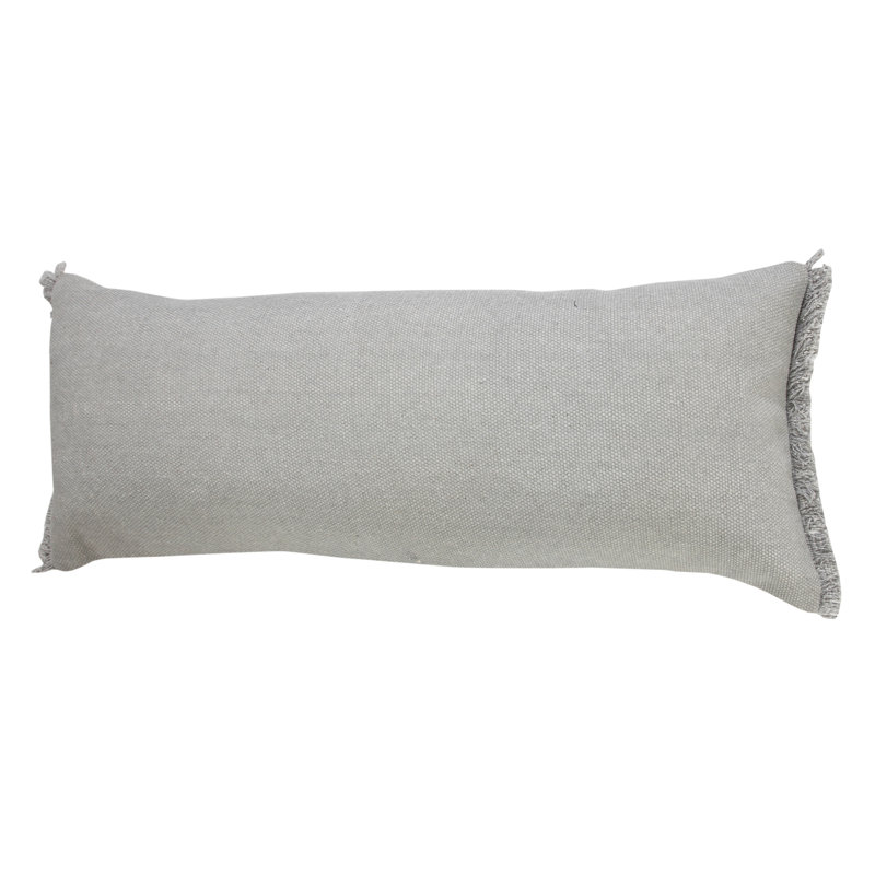 Housse et insert rectangulaires en coton, Polyester / Bourre en polyester, Microchip gris / gris clair