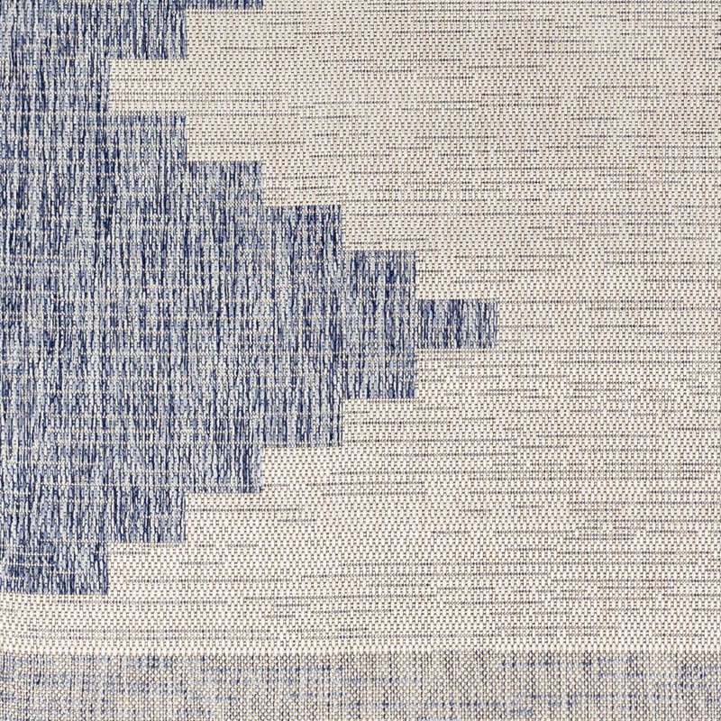 Marion Indoor & Outdoor Boho Denim Rug, Round 160cm