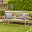 Aarna Solid Wood Acacia Outdoor Bench-1344526685