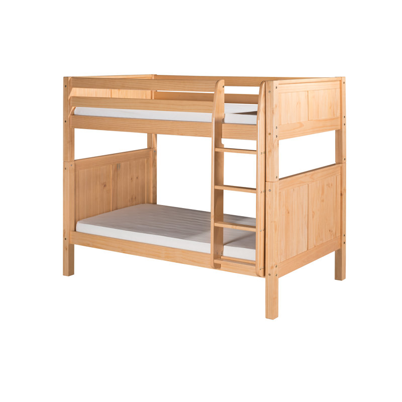 Friedemar Kids Twin Over Twin Bunk Bed, Natural
