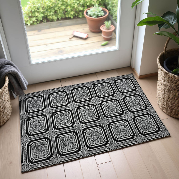 Premium Machine Washable Elize AMF1451 Geometric Rug