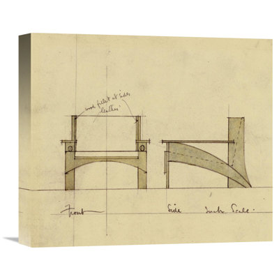 " Design For Armchair In Oak " by Charles Rennie Mackintosh
