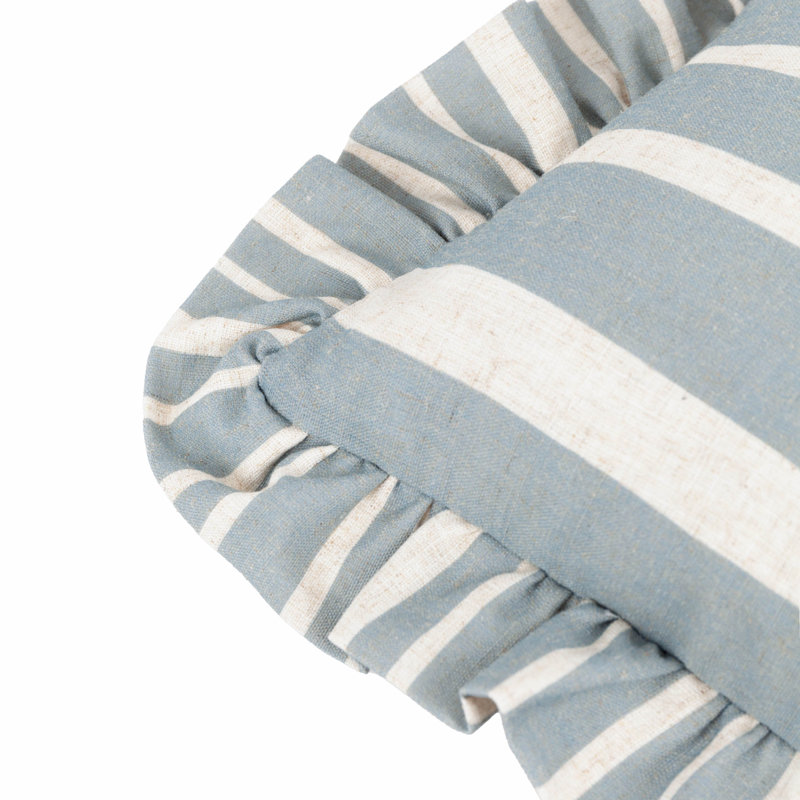Striped Rectangular Pillow Cover, Blue