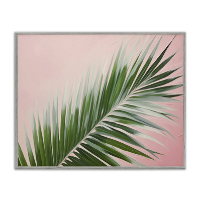  Wispy Palm Leaf on Pink Giclee Art by Arlington Prints