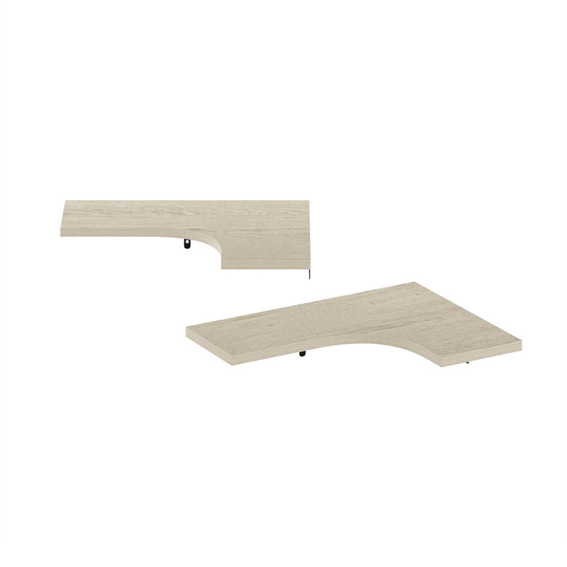 Kaisey 2 Piece Floating Shelf, Pine Oak