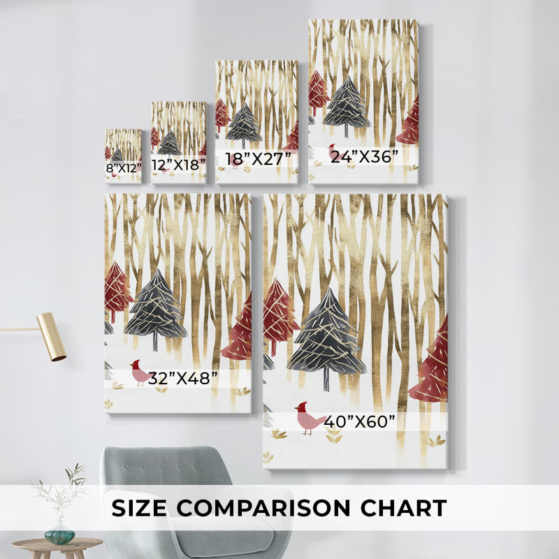 Art des Fêtes de Noël - Toile tendue avec châssis CDXL, H 60 po x l 40 po