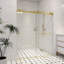 55" - 59" x 72" frameless double sliding shower door with 8mm tempered glass-115612506