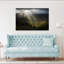 Rayons magiques, paysage contemporain abstrait, art mural de montagne-1994974581