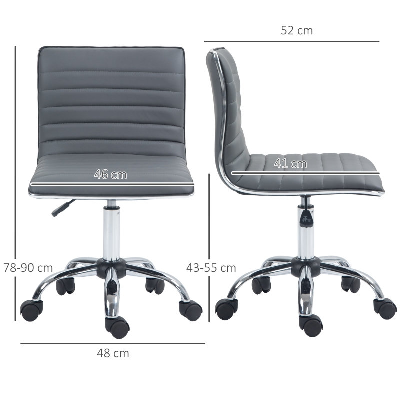 Brayden Studio Office Chair, Grey, DARK GREY