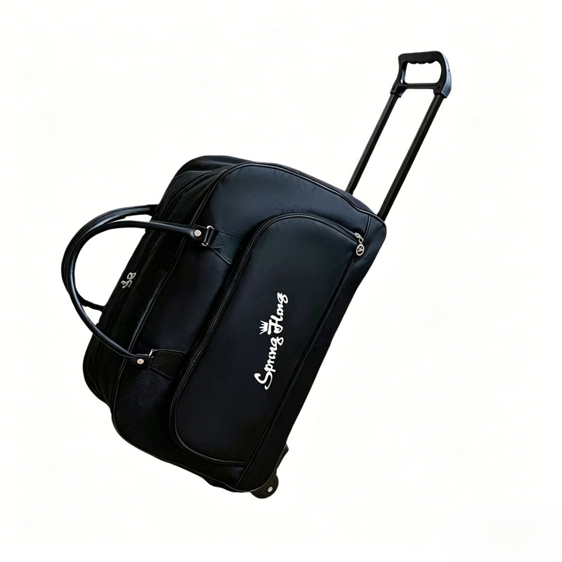 Sac de voyage à roulettes de grande capacité pour valises de transport, black