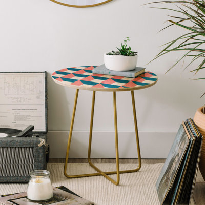 Solid Wood Top End Table