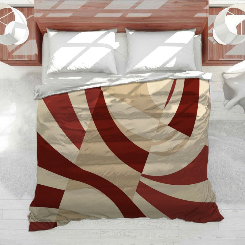 Housse de couette en microfibre Spiral Swirls Cool, Housse de couette pour très grand lit