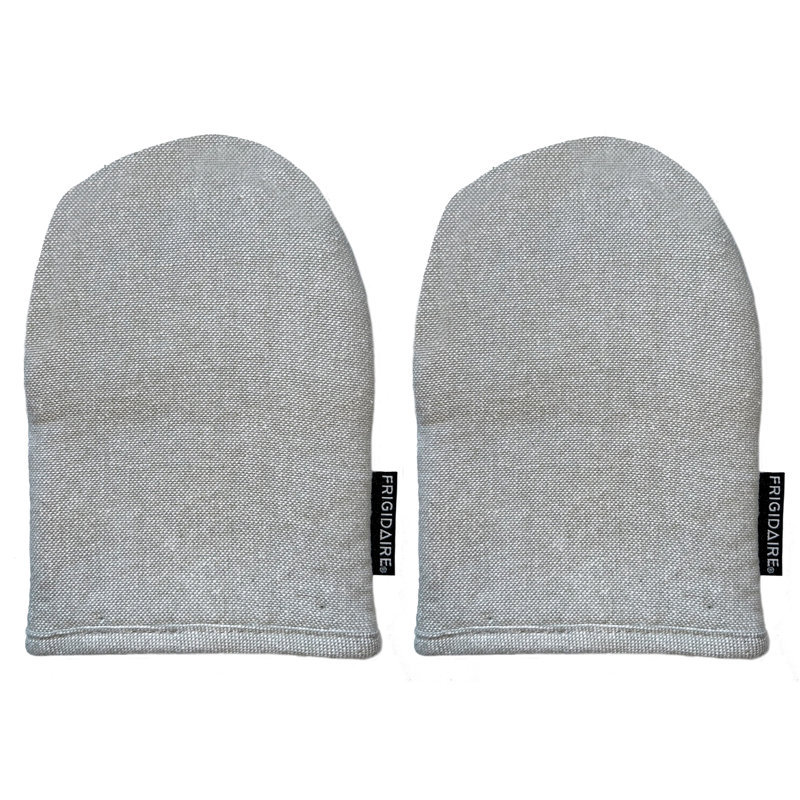 Gants de cuisine gris avec doublure matelassée et épaisse résistante à la chaleur avec néoprène