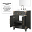 18 po Meuble-lavabo 24 po x 24 po avec comptoir en acrylique, robinet et miroir inclus-1607153583