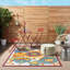Tapis floral intérieur jaune / bleu / rouge intérieur / extérieur-594783361