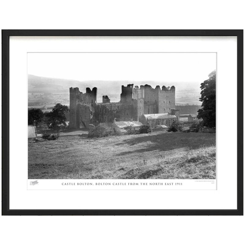 Castle Bolton, Bolton Castle From The North East 1911 - Single Picture Frame Print, 28cm H x 36cm W x 2.3cm D