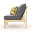Chaise de patio avec coussins Sunbrella Sehrish-901313798