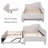 Twin Size Upholstered L-Shaped Upholstered Daybed With Pop Up Trundle-606284666