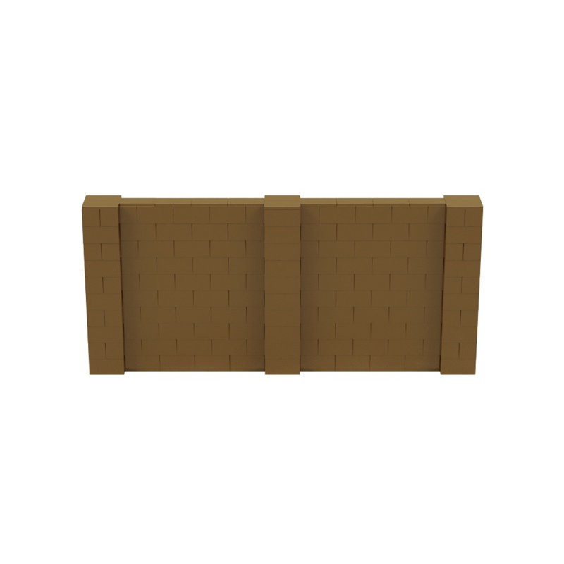 Ensemble mural de blocs géants 7 'T, Noir, H 60 po x L 132 po