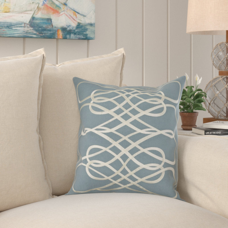Coussin décoratif , H 18" x l 18" x P 1", Bleu marine