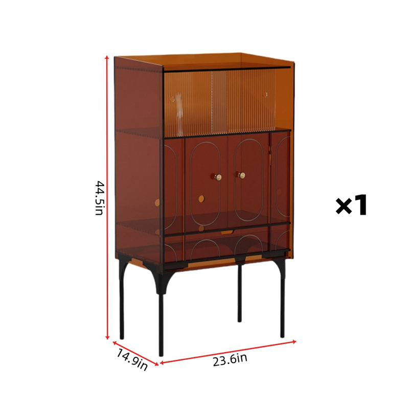 Nordic Light Luxury Accent Cabinet Accent Cabinet, Amber