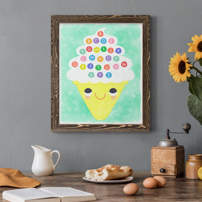 Ice Cream Alphabet - cadre photo, impression sur toile
