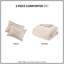 Édredon de luxe rose simple / simple TG - literie en velours froissé et doux