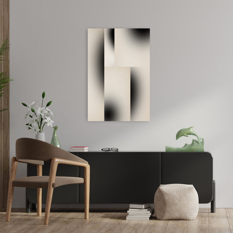«Dianajahns Fades», art mural contemporain abstrait, H 36 po x l 24 po