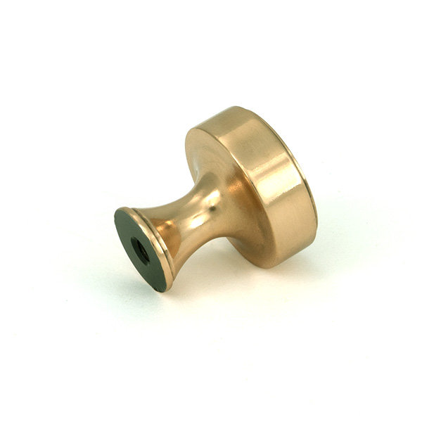 Scully Cabinet Knob, 0.98" Knob Diameter, Polished Bronze