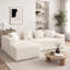 Modern Oversized 262cm Boneless Corner Sofa L-Shaped Corduroy Sofa With Storage Pockets-879638394-879638388