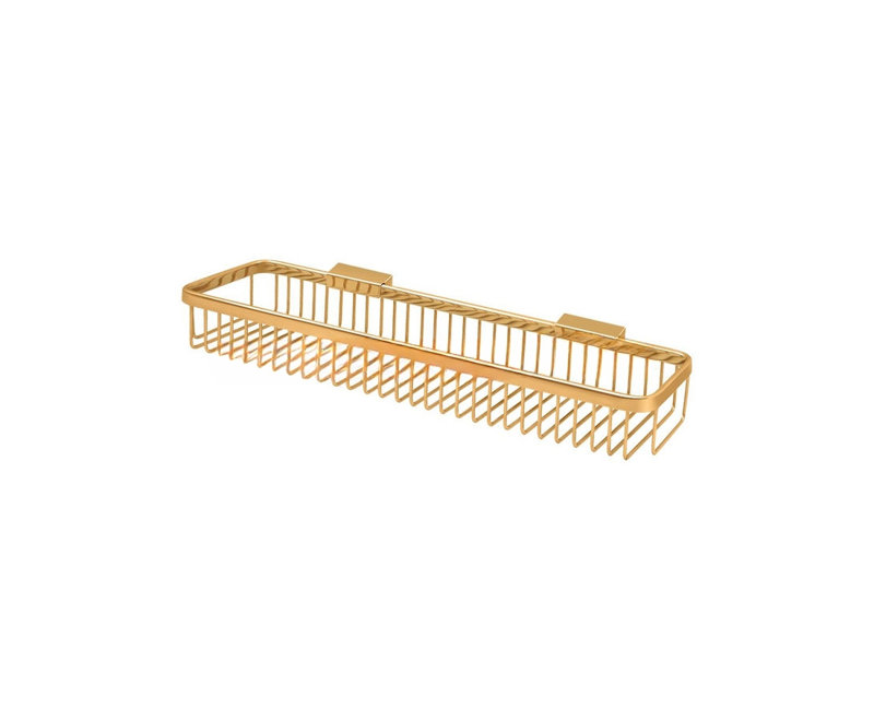 Shower Basket, PVD Polished Brass