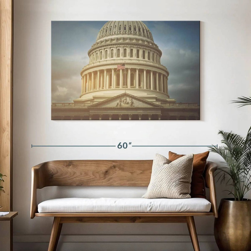 US Capitol, 32" H x 48" W