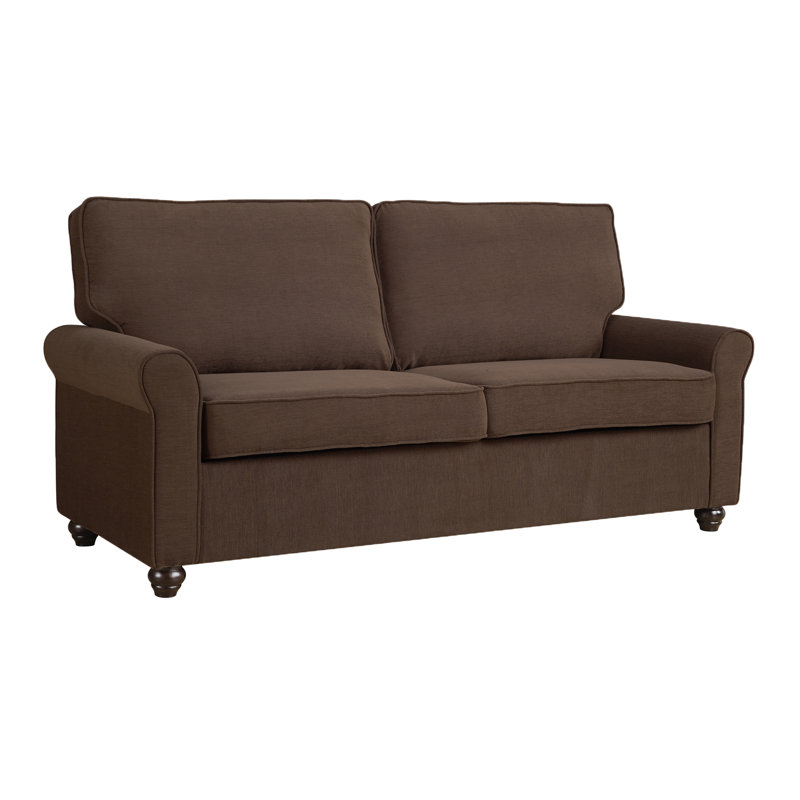 Lucien Upholstered 76'' Sofa, Peat