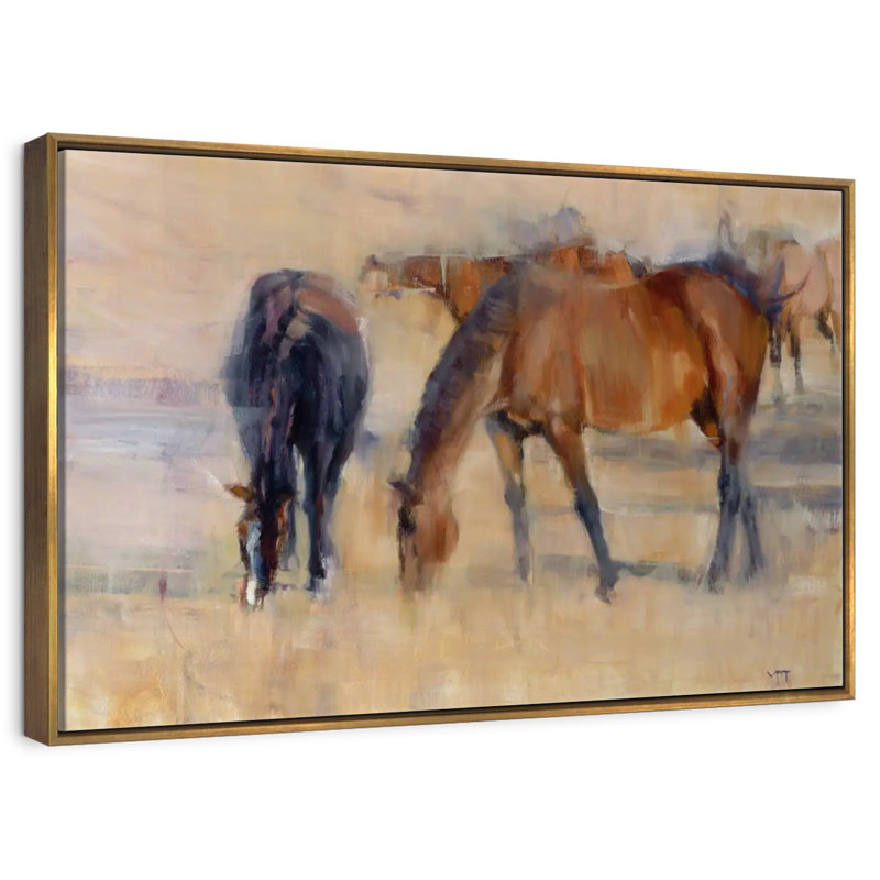 Kentucky Morning I, Cadre flottant doré, 25 po x 17 po