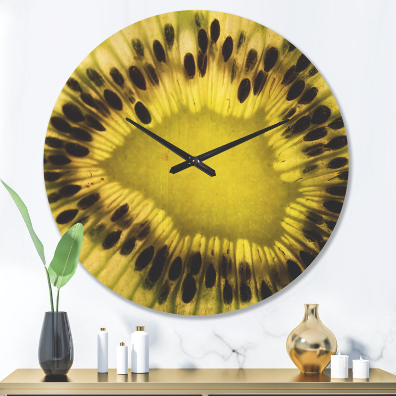Horloge murale Kiwi Seeds and intérieur, Grand
