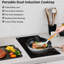Plaque de cuisson électrique à 2 brûleurs, 11,6 po 1800 W, 120 V