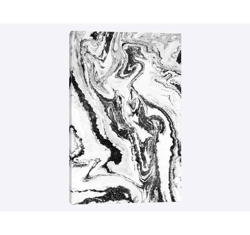 Marbre n ° 2 par Melissa Selmin - reproduction sur toile tendue sur châssis, H 40 po x l 26 po x P 1,5 po, Pas de tapis