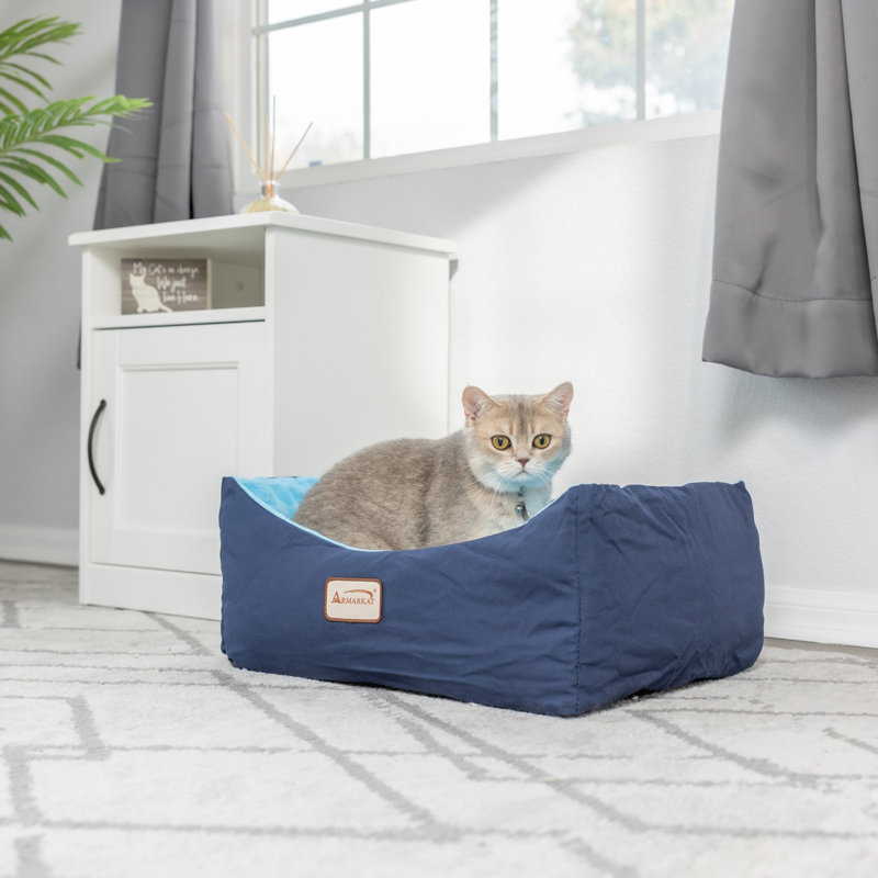 Canvas Bolster Pet Bed
