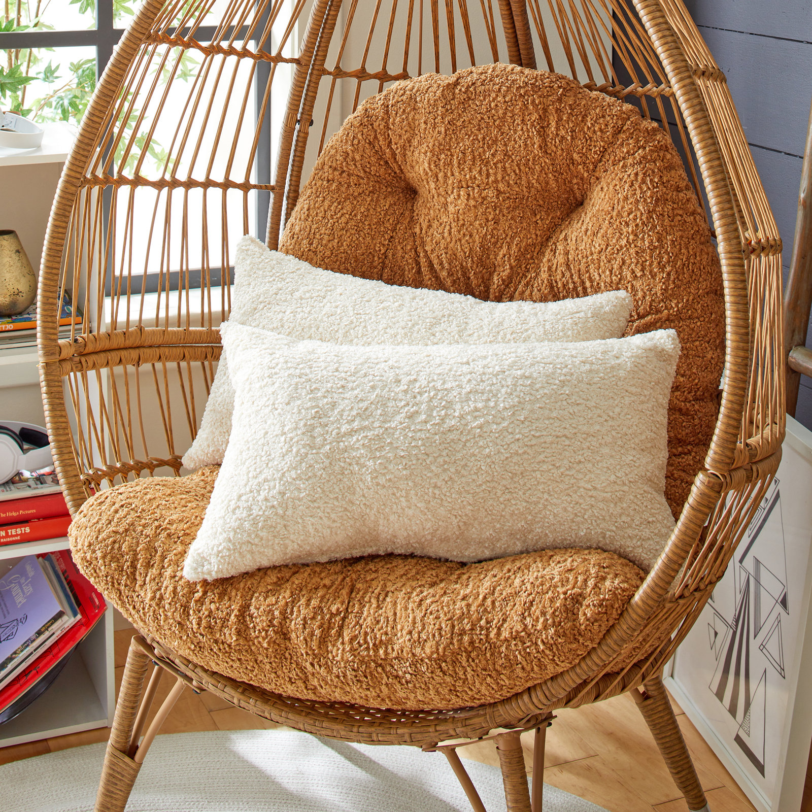Zavia Lumbar Throw Pillow, Zazzle Quartz, 13" x 20"