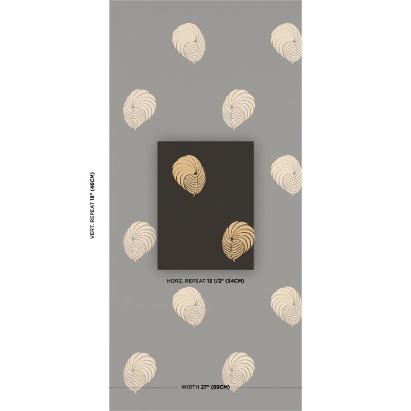 Papier peint Royal Plume, Noir