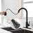 Aodisman Pull Down Kitchen Faucet with Soap Dispenser