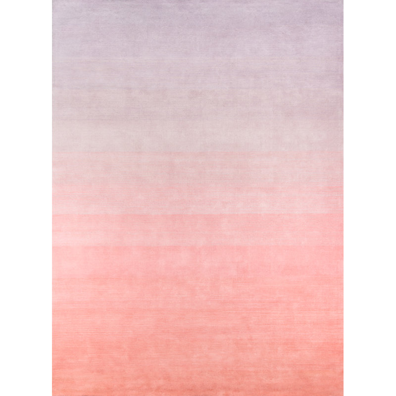Tapis lilas touffeté à la main Gilda, Rectangle 2 pi 3 po x 3 pi 9 po