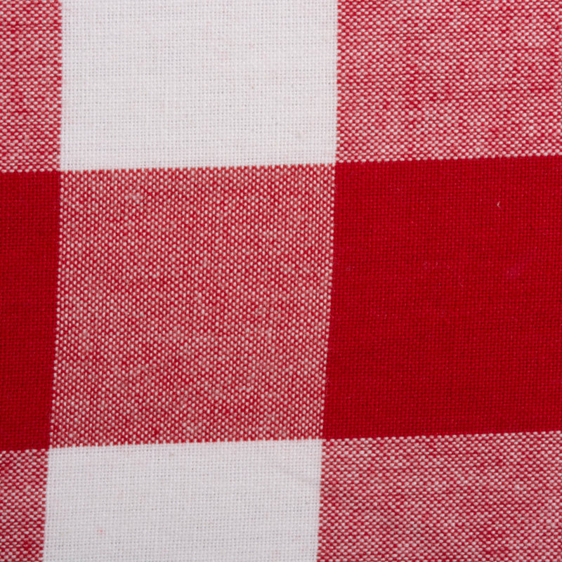 Wolsingham Gingham 100% Cotton Square Tablecloth, 104" L x 60" W, Red/White