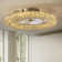 22" Hudman Dimmable Crystal Ceiling Fan with LED Lights