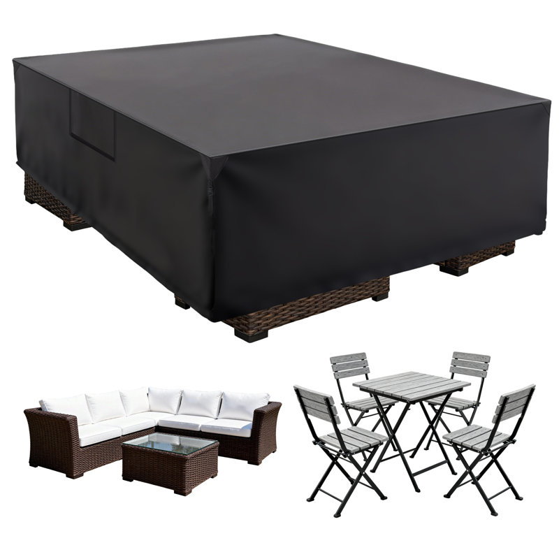 Waterproof Rectangular Outdoor Furniture Cover for Sectional Sofa Set