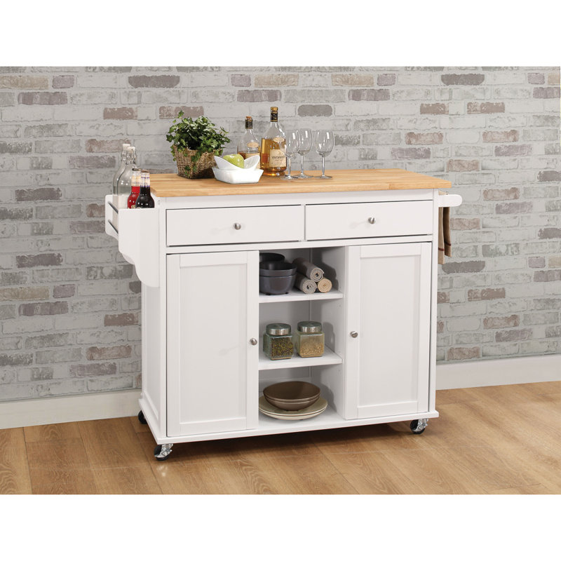 Solid Wood Kitchen Cart