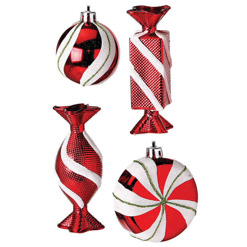 Ornement en forme de bonbon Vp 3-4 "Acbx of 12