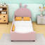 Twin Upholstered Platform Bed with Headboard-1898110796