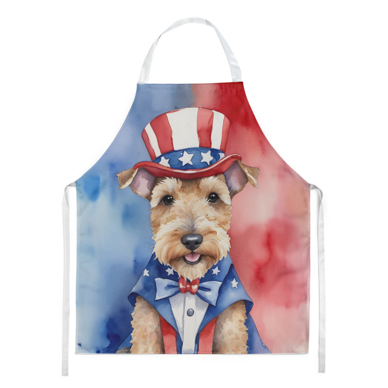 Patriotic American Apron, Lakeland Terrier