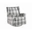 Fauteuil oscillant pivotant en tissu Patli